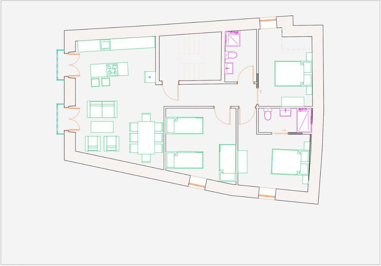 סנטיאגו דה קומפוסטלה Luxury Apartment-Free Parking מראה חיצוני תמונה